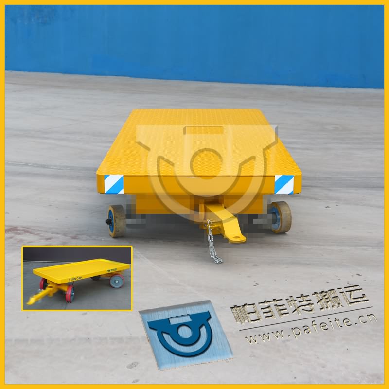 2t牽引平板拖車